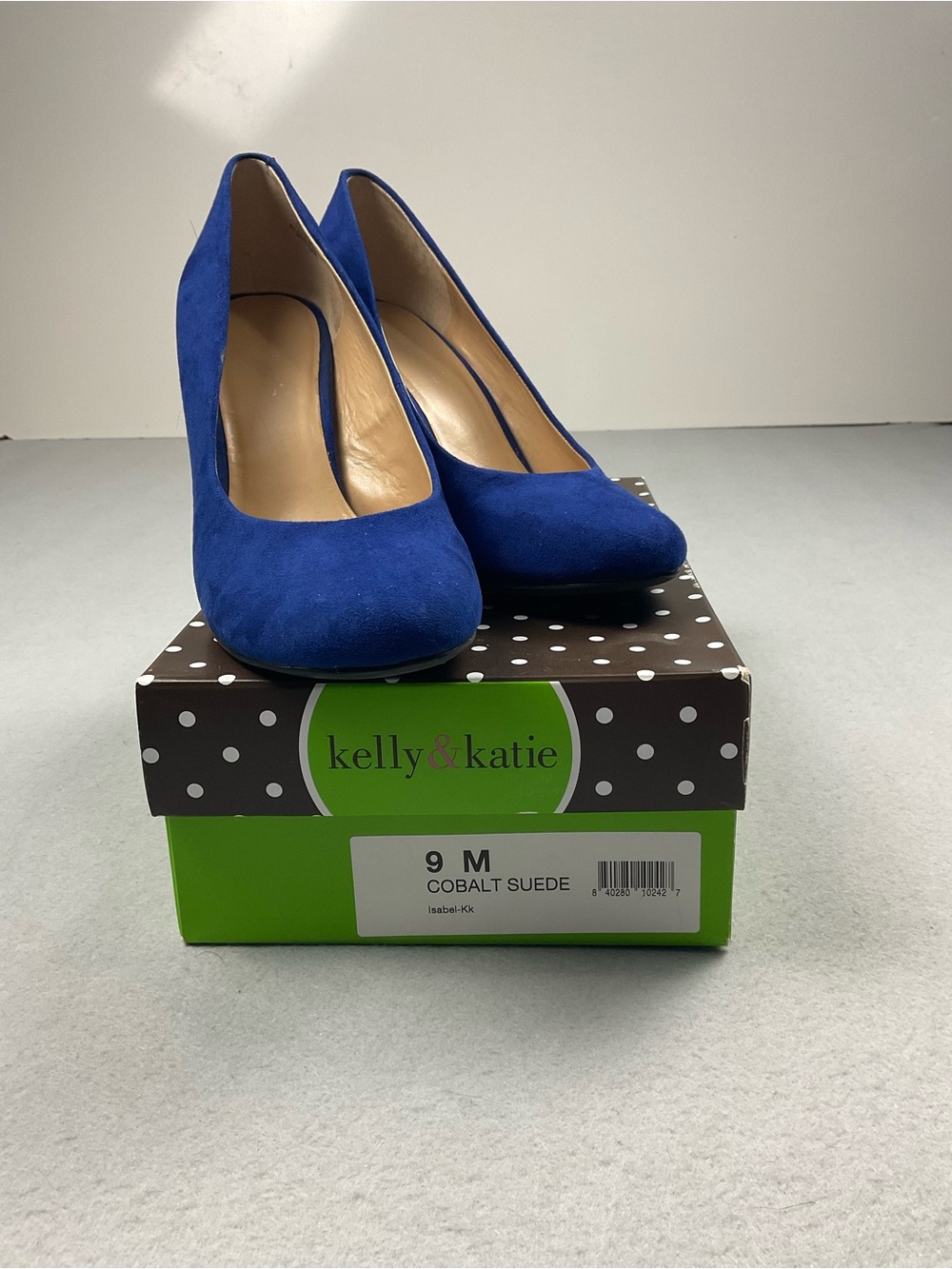 Kelly & Katie Cobalt Blue Suede Pumps